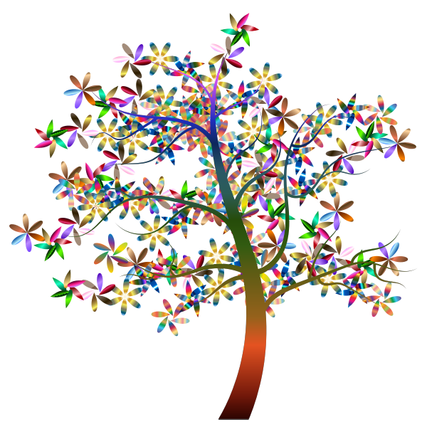 Colorful Floral Tree 2