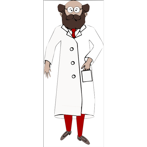 Scientist with hand in pocket