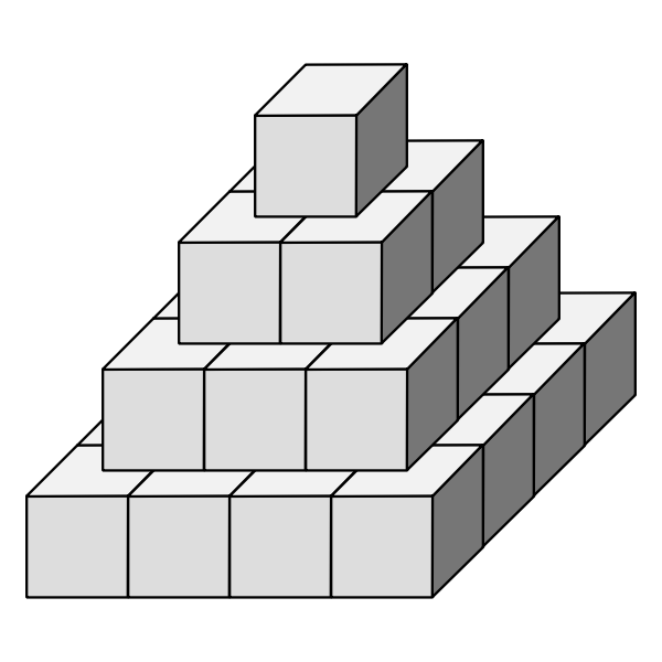 Dice pyramid