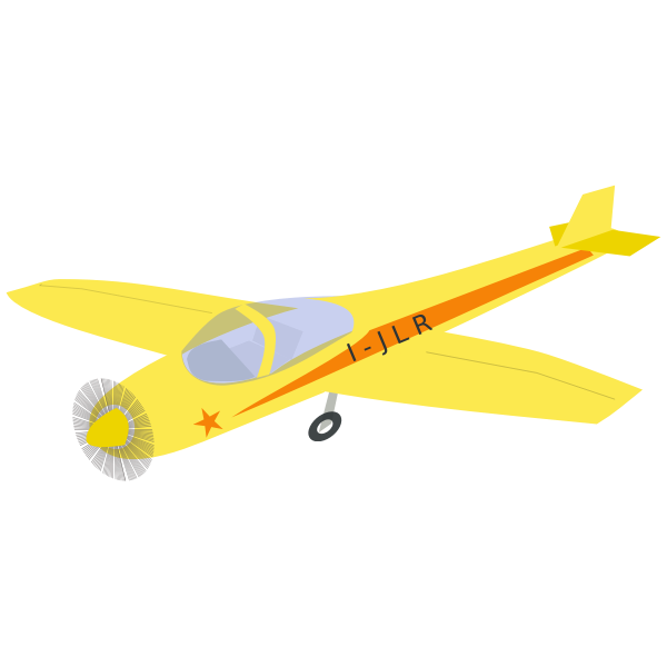 Yellow airplane