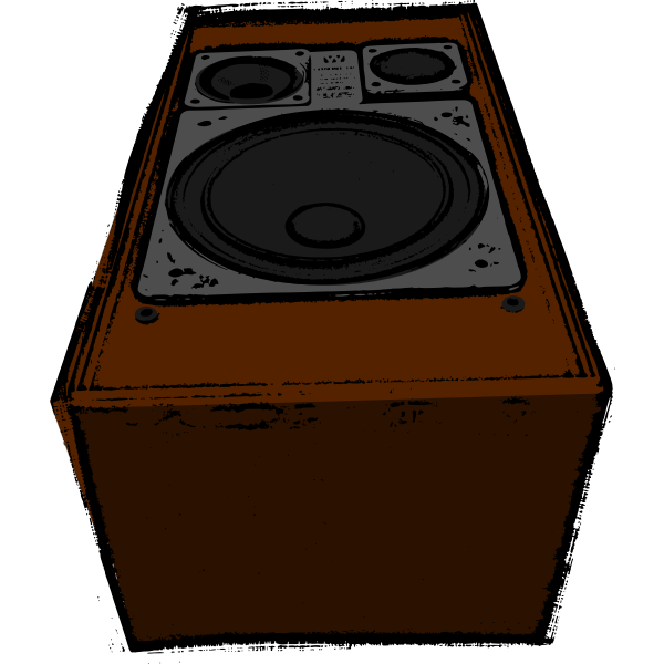 Big old speaker vector image