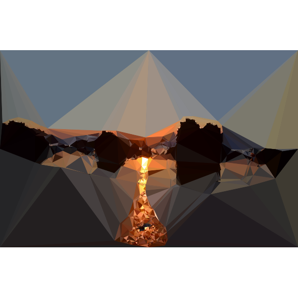 Low Poly Beach Sunset