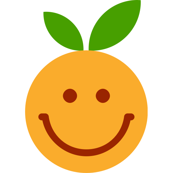 Satisfied orange