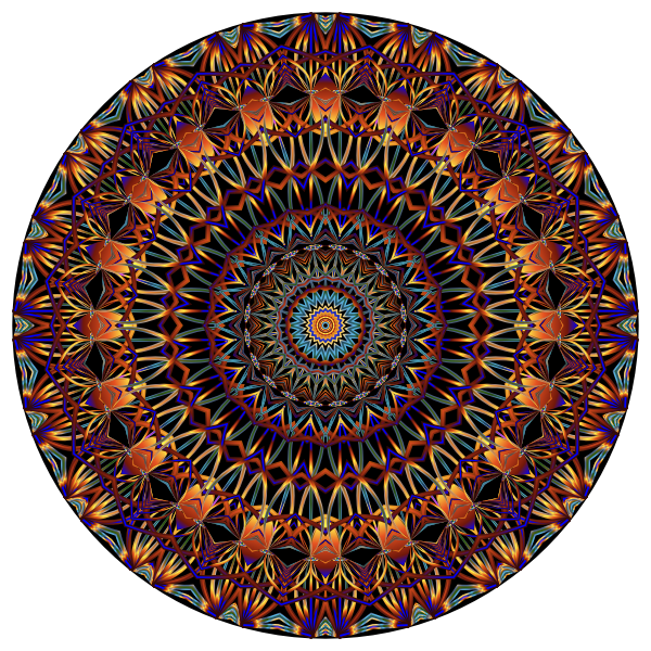 Prismatic Mandala Line Art 2
