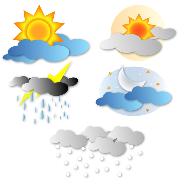 Simple weather icons