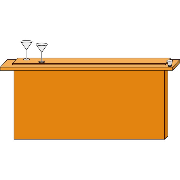 Wooden bar