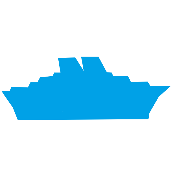 Ocean liner silhouette