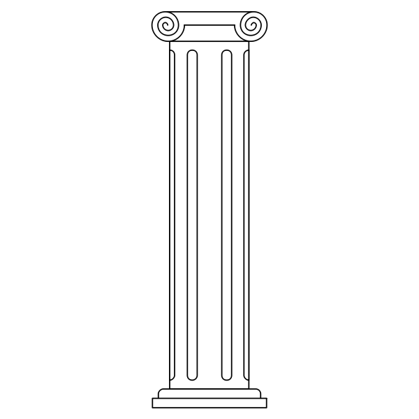 Heraldic Charge - Greek Column