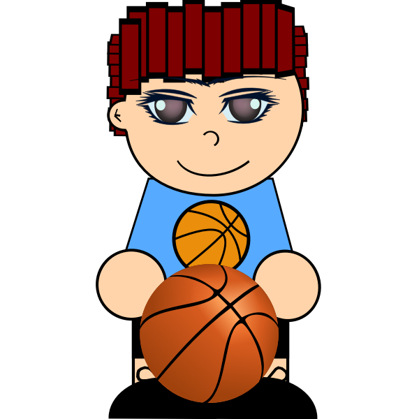 Boy with basketball