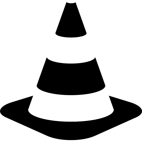 Traffic cone icon