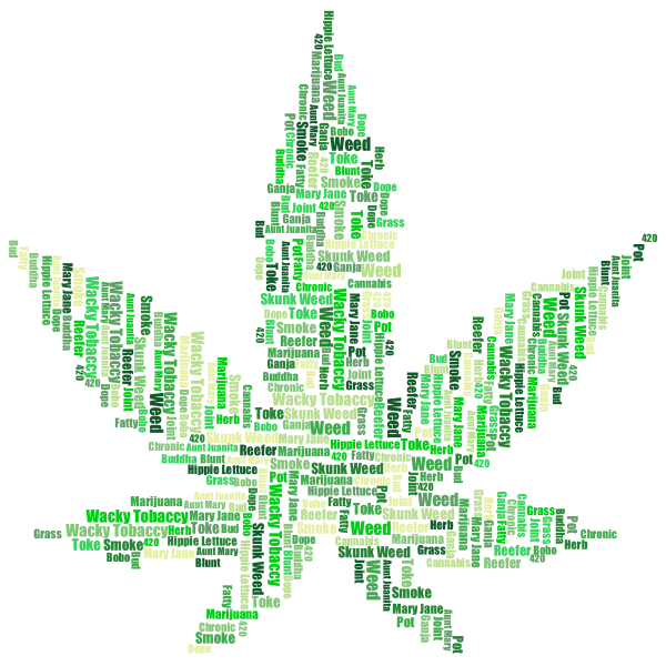 Marijuana Typography