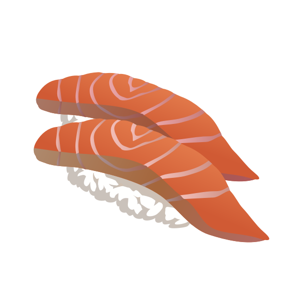 Salmon sushi (nigiri)