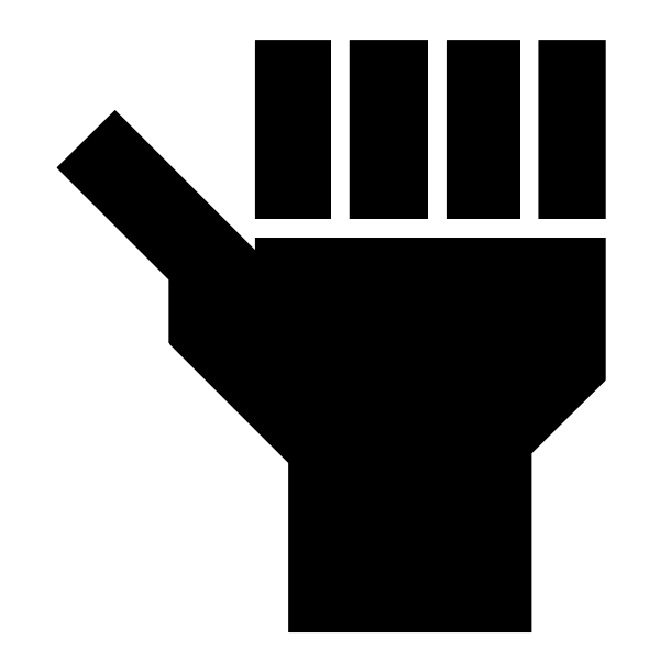 Black hand symbol