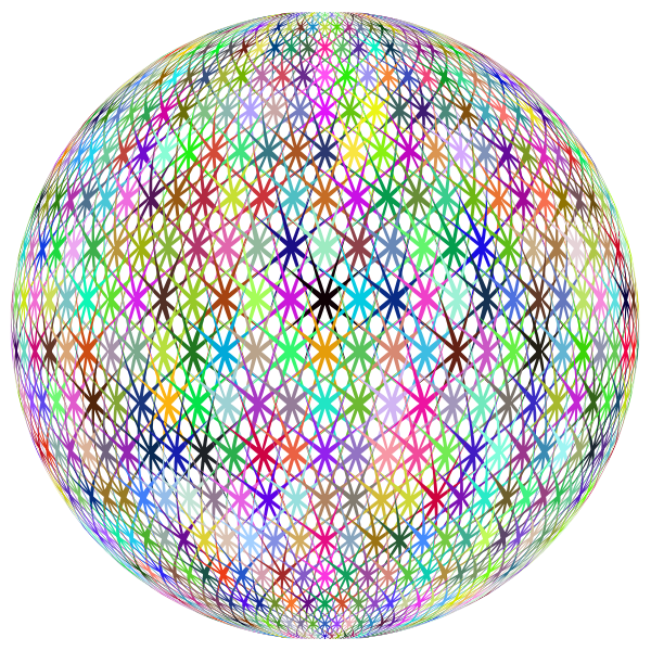 Prismatic Abstract Geometric Sphere