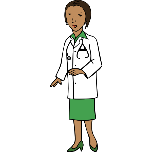 Female doctor with stethoscope