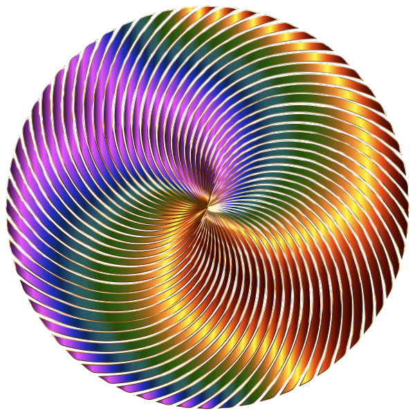 Chromatic swirls in a circle