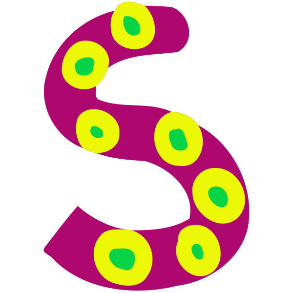 Colourful alphabet - S