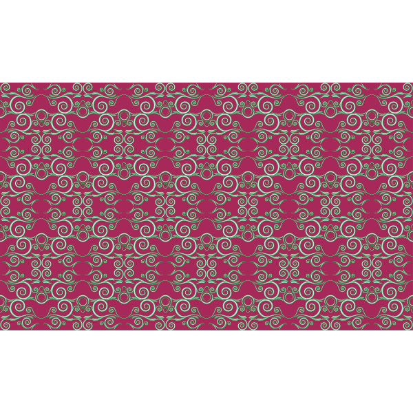 Flourish pattern on red background