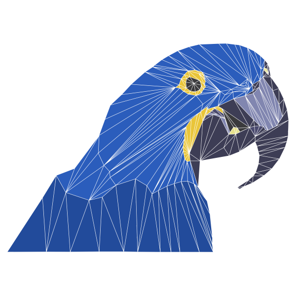 Low Poly Macaw By Emmie Norfolk