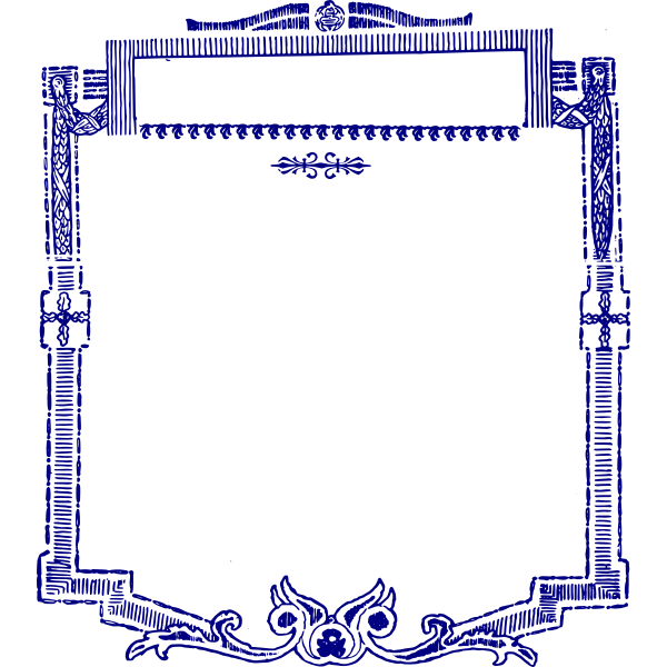 Blue Decoration Frame