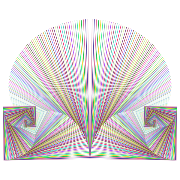 Prismatic Abstract Line Art Design