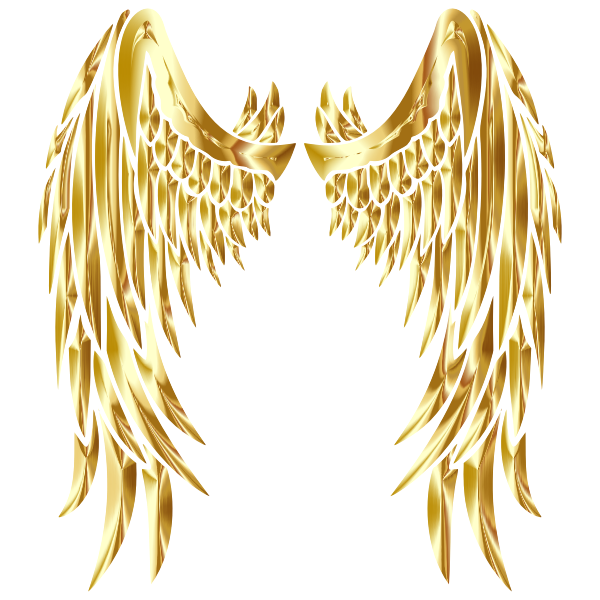 Gold Angel Wings No BG