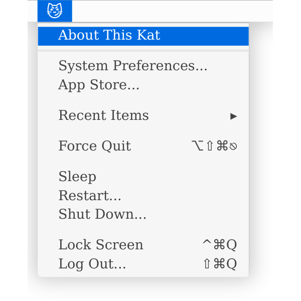 katOS Kat Menu