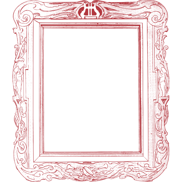 Red Ornate Frame