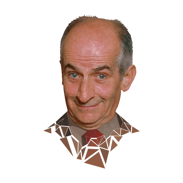 Low poly Louis de FunÃ¨s