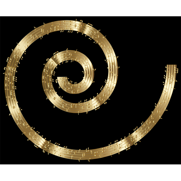 Musical Spiral Gold