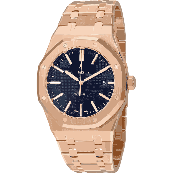 swiss watch in rose gold - horlogerie