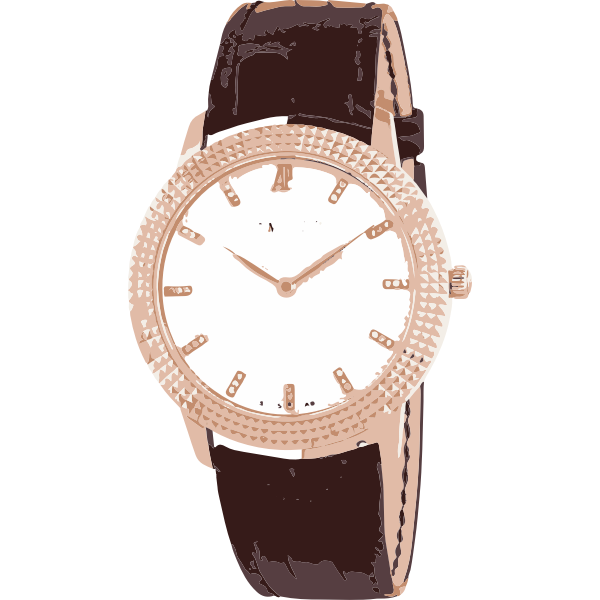 vintage classic rose gold shiny swiss watch - horlogerie