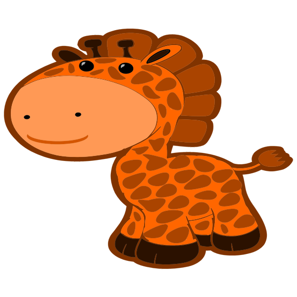 Cartoon Style Giraffe