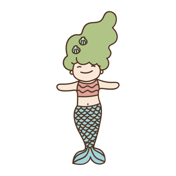 Cute mermaid