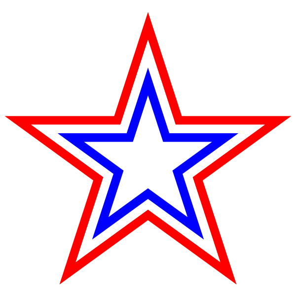 Red White Blue Star