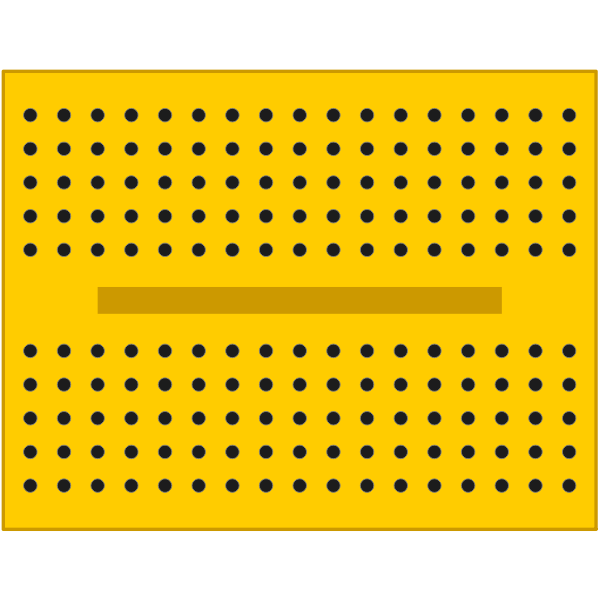 yellow breadboard