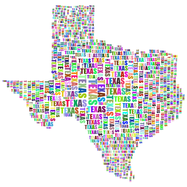 Texas Map Pattern