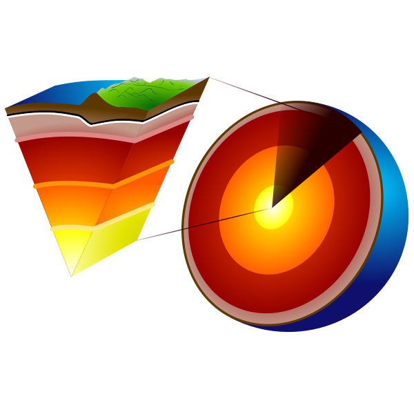 Earth Crust Cutaway