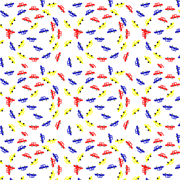 cars remixed pattern