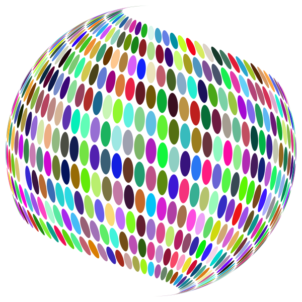 Stylized Circles Sphere Prismatic