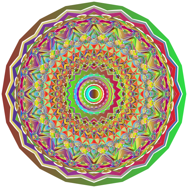 Mandala decorative design element
