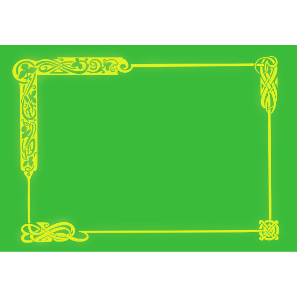 Celtic Frame - Color Clip Art