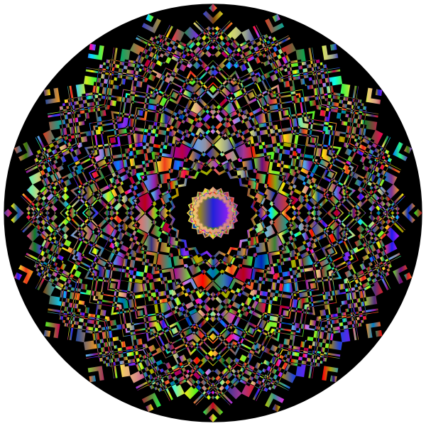 Negative Space Mandala Polyprismatic