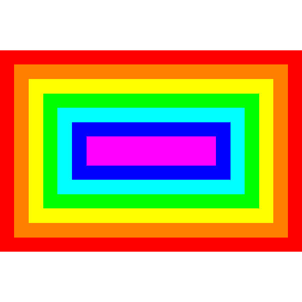 Rectangular Gradient Colors