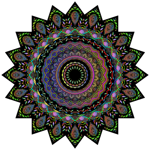 Mandala decorative design element (#12)