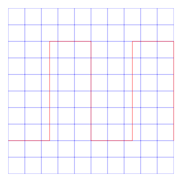 Oscillograph rectangle corrected