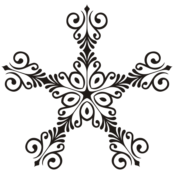 Art Deco Style Flourish Star