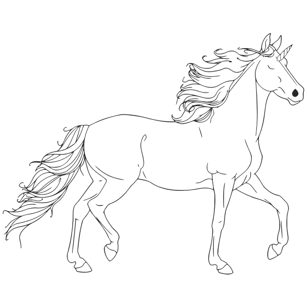 Unicorn Line Art