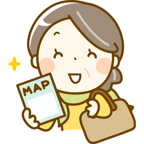 Woman with map