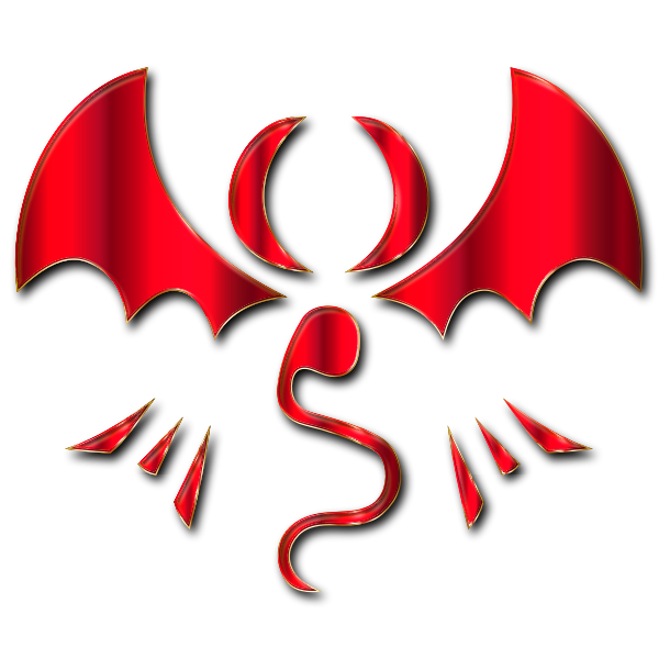 Fantasy Dragon Logo By Falco276 Crimson Enhanced
